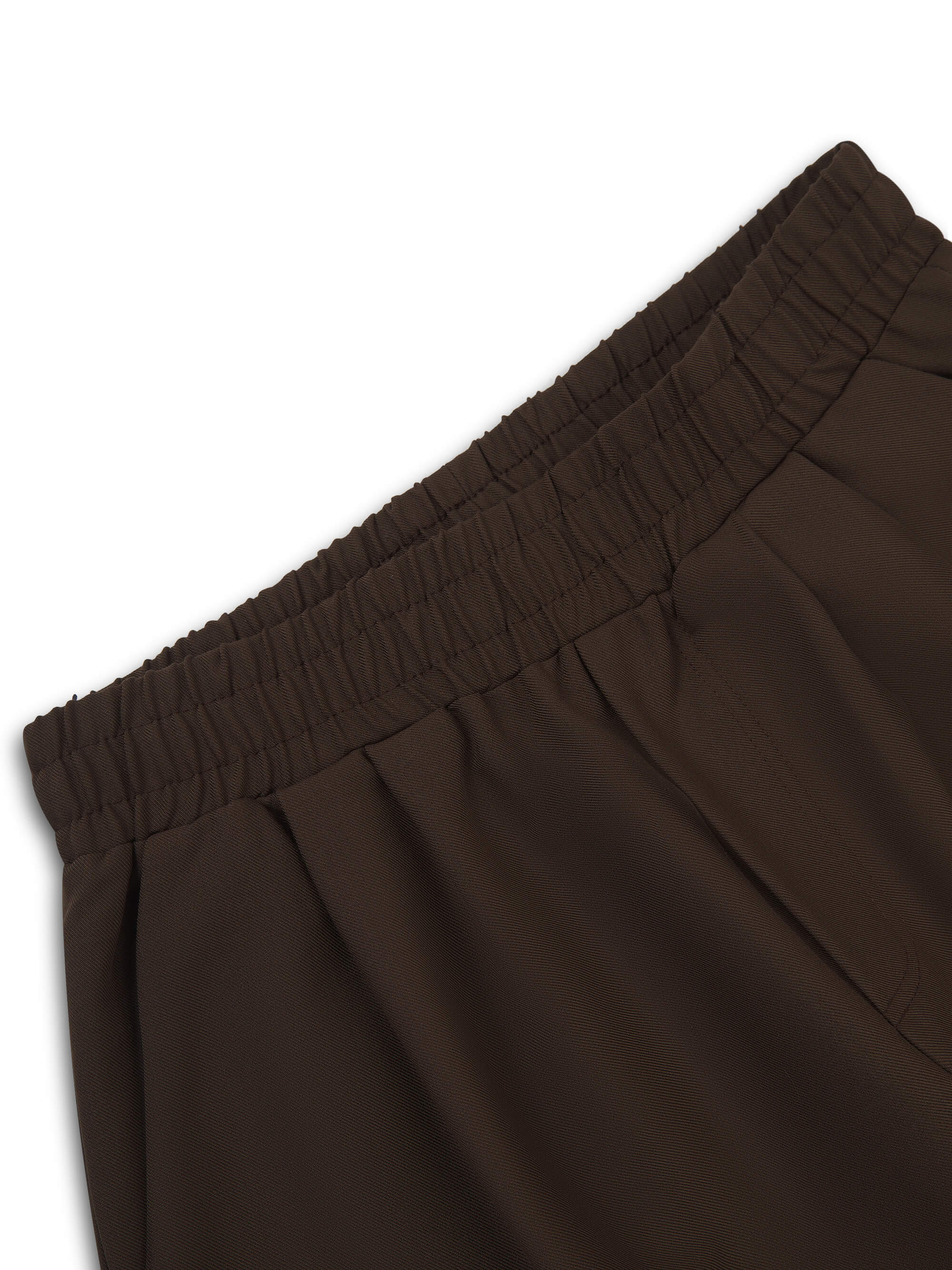 BARREL LEG TAILORED TROUSERS BROWN - Image 5