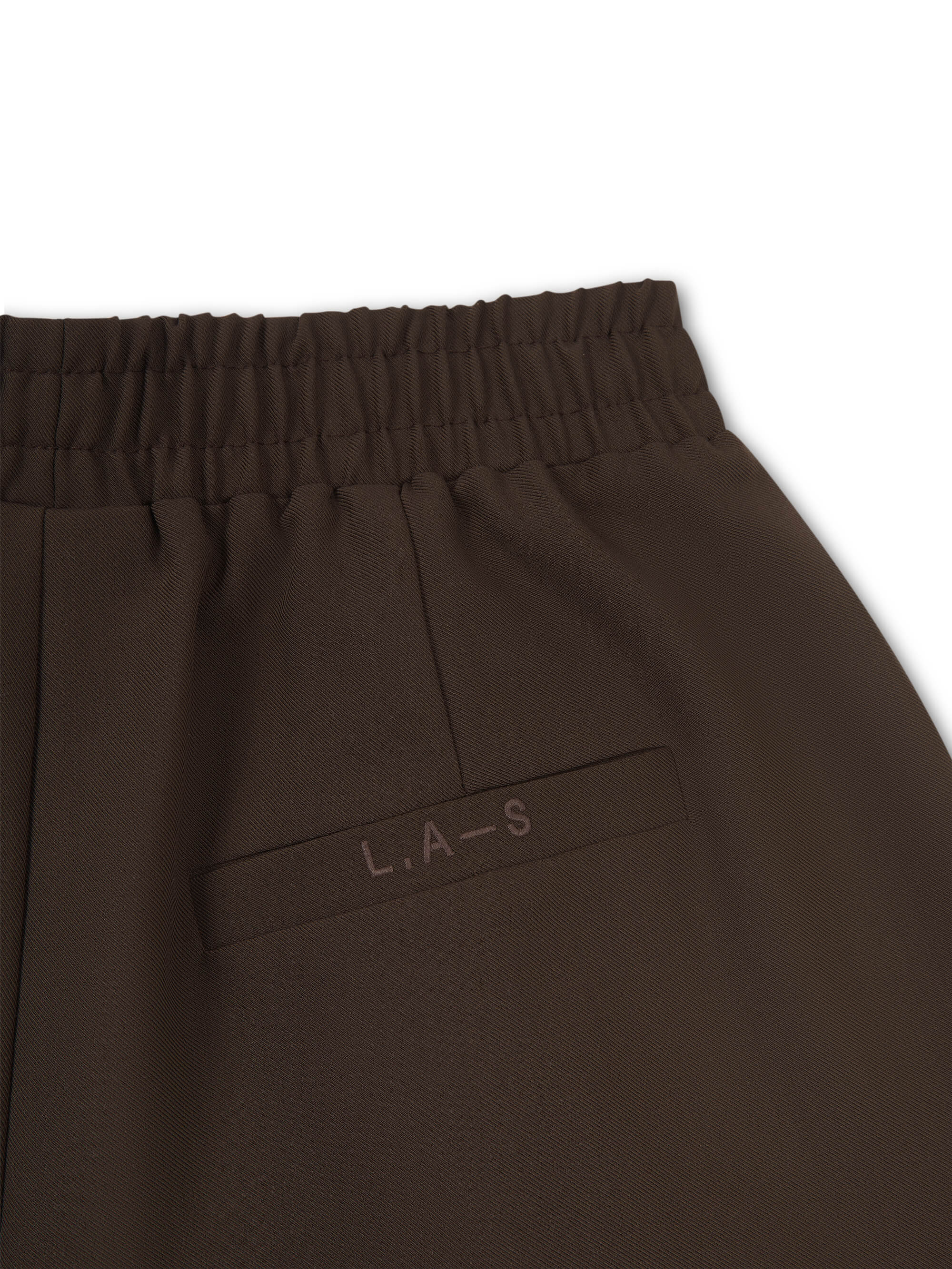 BARREL LEG TAILORED TROUSERS BROWN - Image 6