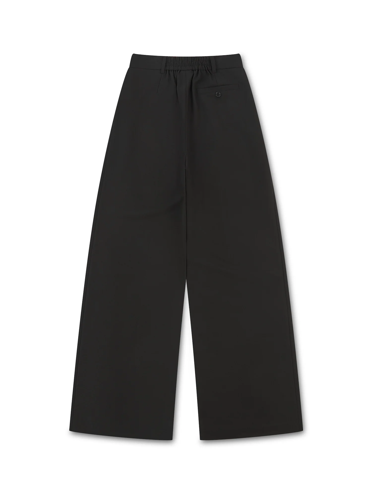 'SAMANTHA' DEEP PLEAT WIDE LEG TROUSERS BLACK - Image 4