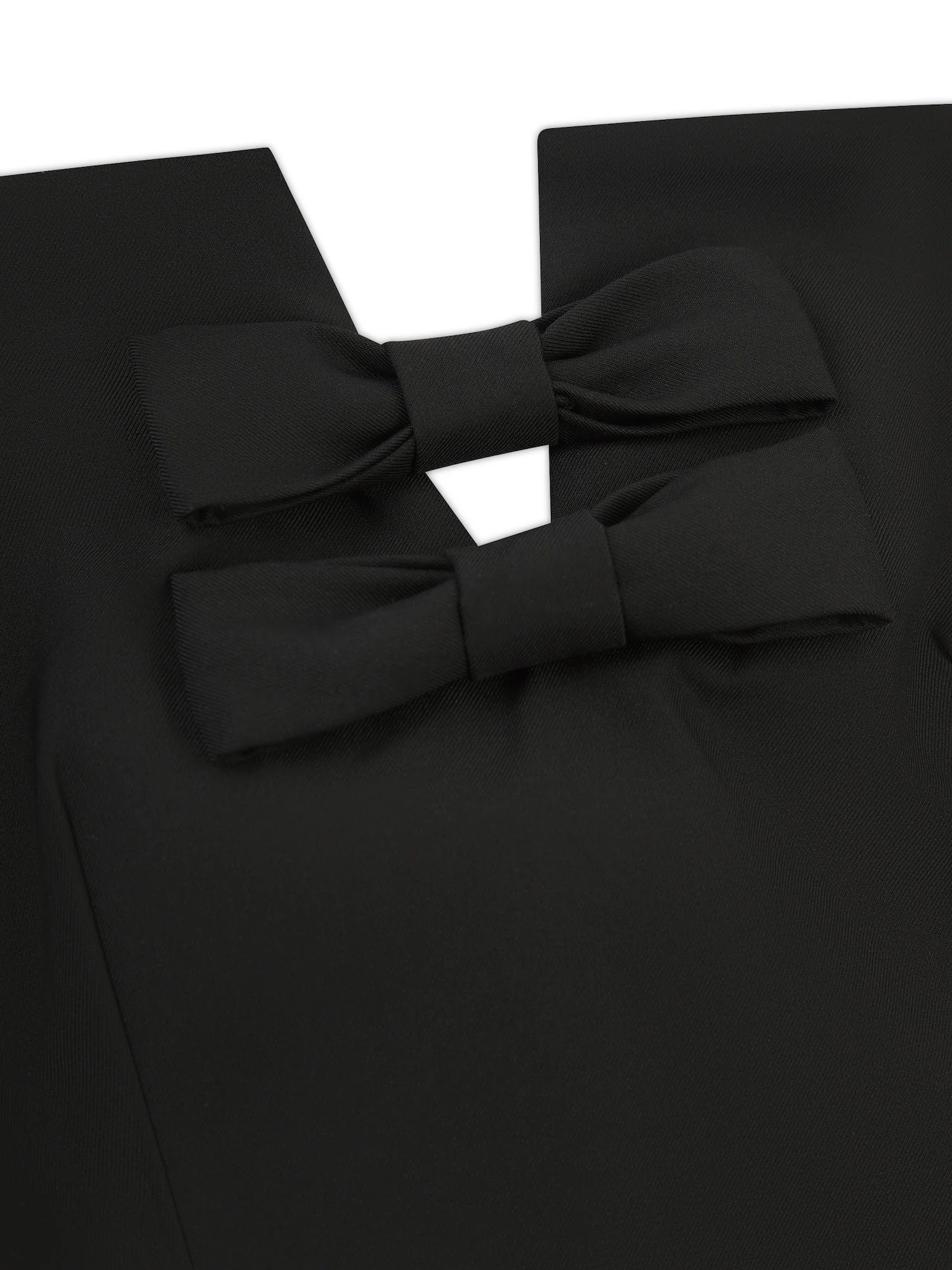 'SAMANTHA' EXAGGERATED SQUARE NECK BANDEAU TOP BLACK - Image 5