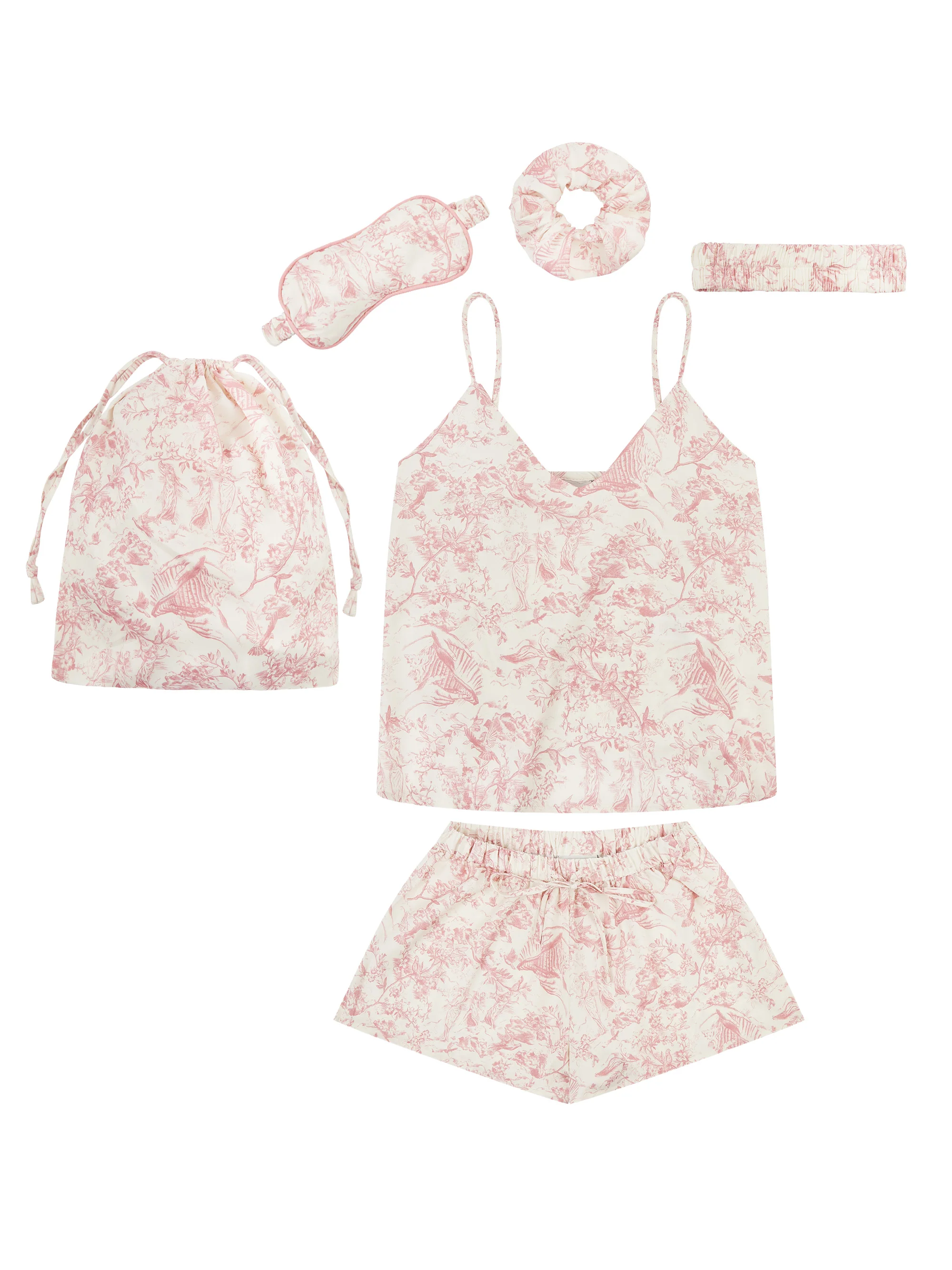 L.A-S SIGNATURE TOILE 6-PIECE CAMI SET GIFTSET ROSE TOILE - Image 5