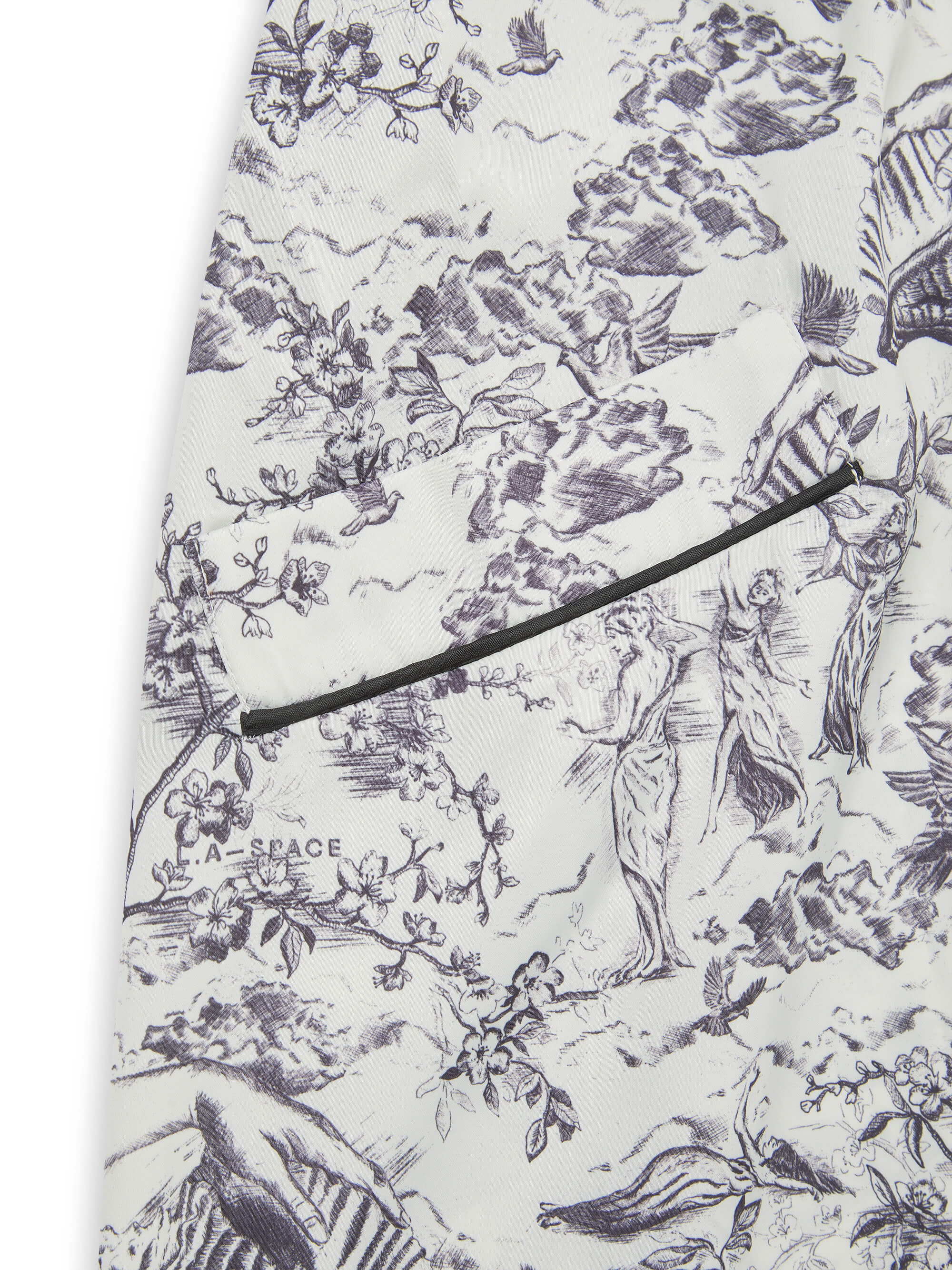 L.A-S SIGNATURE TOILE ROBE WHITE MULTI - Image 11