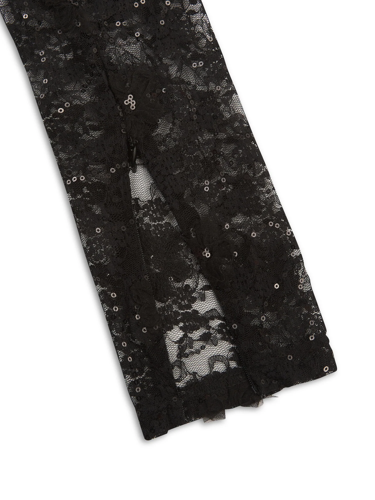 'GRACIE' LACE & SEQUIN SIDE ZIP LEGGINGS - Image 5