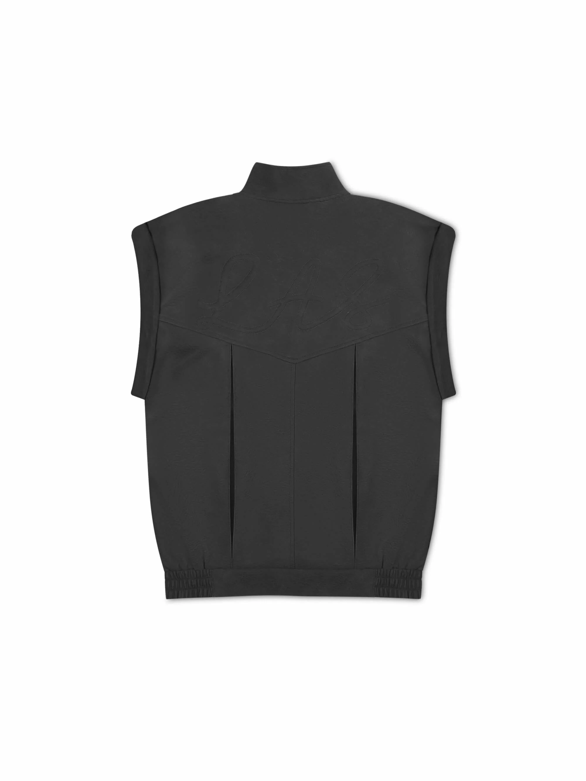 'SIENNA' FAUX LEATHER OVERSIZED MULTI WAY JACKET BLACK - Image 13