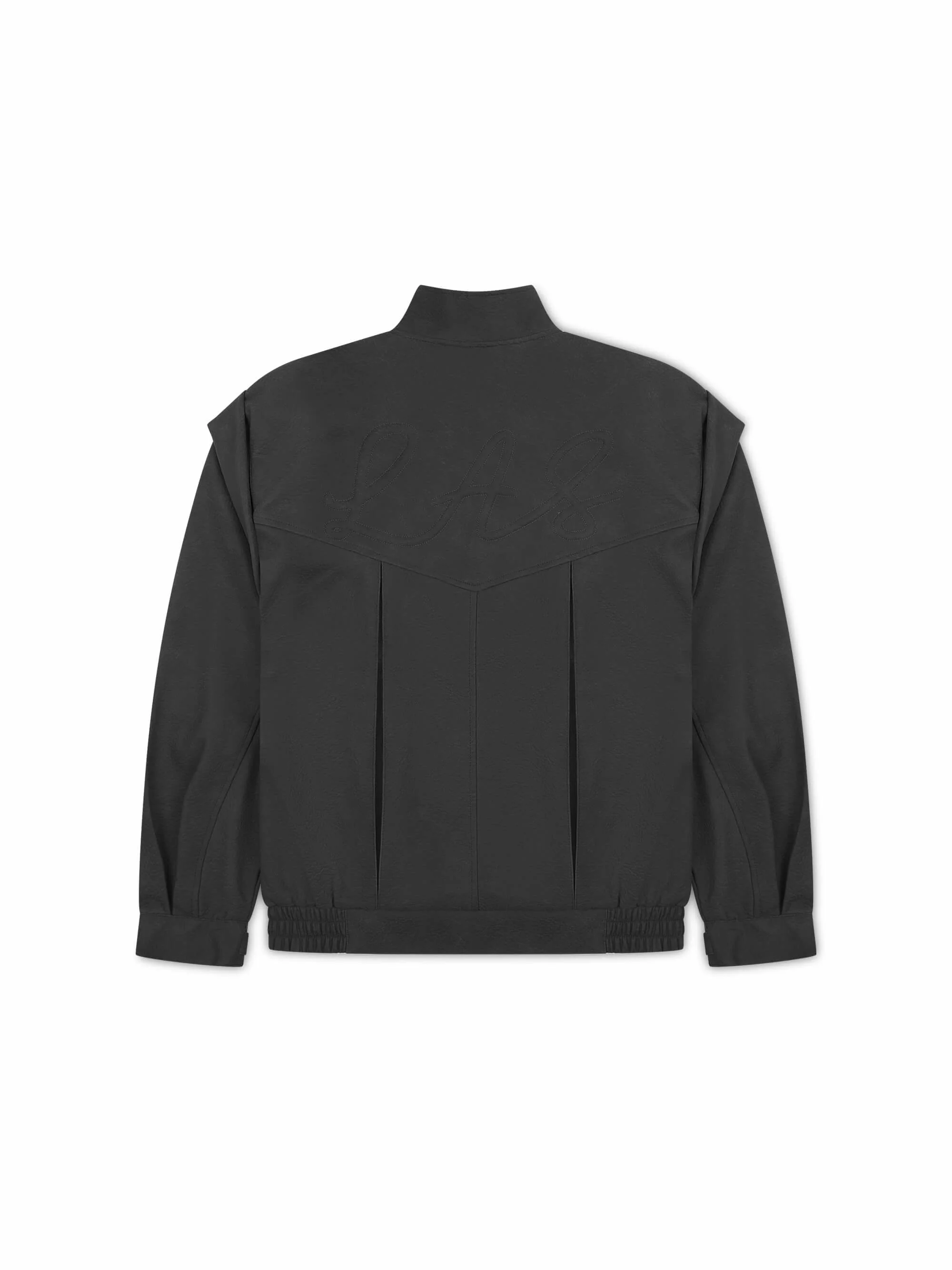 'SIENNA' FAUX LEATHER OVERSIZED MULTI WAY JACKET BLACK - Image 8